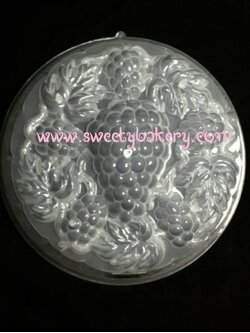 แม่พิมพ์ขนม แม่พิมพ์วุ้น แม่พิมพ์พลาสติก แม่พิมพ์วุ้นปอนด์ ลายองุ่น 25 cm. (A5)