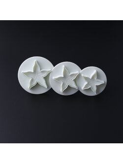 ที่พิมพ์ลายฟองดองท์ พิมพ์กดคุกกี้ รูปใบไม้ผลิ