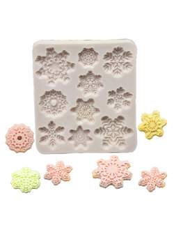 แม่พิมพ์ ซิลิโคน สำหรับทำฟองดองท์ กัมเพส snow