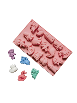 โมล(Mold) แม่พิมพ์ซิลิโคน ทำวุ้น ขนม สบู่ งานdiy รูปสวนสนุก