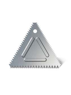 หวีแต่งเค้กอลูมิเนียม ทรงสามเหลี่ยม (นำเข้าเกาหลี)