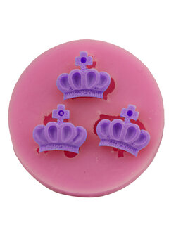โมล พิมพ์ซิลิโคน รูปมงกุฏ 3 ช่อง