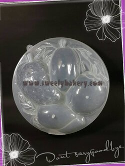 แม่พิมพ์ขนม แม่พิมพ์วุ้น แม่พิมพ์พลาสติก แม่พิมพ์วุ้นปอนด์ ลายผลไม้ 20 cm. ลายที่ 2012