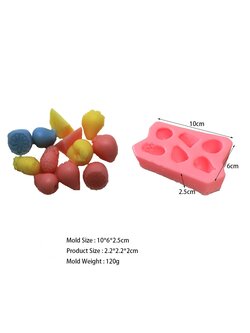 โมล(Mold) แม่พิมพ์ซิลิโคน ทำวุ้น ขนม สบู่ งานDiy รูปผลไม้รวม