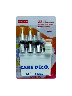 ชุดหัวบีบครีมเค้กชุดเล็ก 6 หัว (นำเข้าจากเกาหลี)