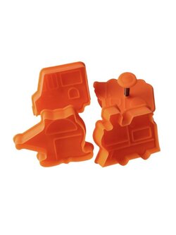 พิมพ์กดคุกกี้ เซตรถ (สีไม่ตรงตามภาพนะคะ แล้วแต่ล็อตของโรงงาน)