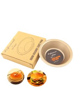 พิมพ์แฮมเบอร์เกอร์ เทฟล่อน สีทอง ขนาด 12.5*3 cm. (WK9024)