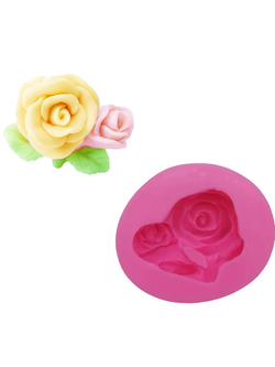 โมล(Mold) แม่พิมพ์ซิลิโคน ทำวุ้น ขนม สบู่ งานDiy รูปดอกกุหลาบ