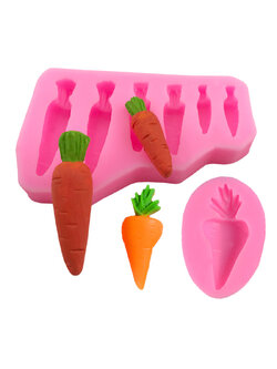 โมล(Mold) แม่พิมพ์ซิลิโคน ทำวุ้น ขนม สบู่ งานDiy รูปแครอท