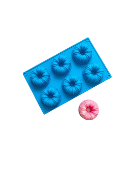 แม่พิมพ์ซิลิโคน พิมพ์ขนม พิมพ์วุ้น พิมพ์สบู่ รูปมงกุฏ 6 ช่อง