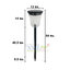ไฟปักสนามโซล่าเซลล์ รุ่น หลอดแท่ง 4 LED (แสงขาว + เหลืองวอมไวท์)