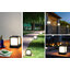 ไฟตั้งพื้นโซล่าเซลล์ ทรงลูกบาศก์ 1000 Lumen + Motion sensor (เเสง : เหลืองวอมไวท์)