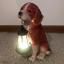 ไฟตุ๊กตาโซล่าเซลล์ ประดับสวน Red Brown Beagle 1 LED (แสง : เหลืองวอมไวท์)