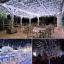 Waterproof solar panel powered 100 LED string light for outdoor decoration (White)