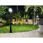 XML-Solar โคมไฟหัวเสาโซล่าเซลล์ ทรงกลม + Motion sensor (เเสง : ขาว)