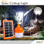 โคมไฟตุ้มโซล่าเซลล์อเนกประสงค์ 50w (รุ่นเล็ก โคมสีส้ม) (แสงขาว)