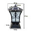 โคมไฟหัวเสาโซล่าเซลล์ + AC ทรง Grand เเบบที่ 2 (สีดำ) (เเสง : ขาว + เหลืองวอมไวท์) (37 cm.)