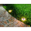 โคมไฟฝังพื้นโซล่าเซลล์ 8 LED ทรงกลม (เเสง : เหลืองวอมไวท์) 1 แถม 1