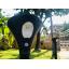 ไฟปักสนามโซล่าเซลล์ ทรงไม้เท้า + Motion sensor (เเสง : ขาว)(1 แถม 1)