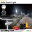 โคมไฟถนนโซล่าเซลล์อัจฉริยะ (รุ่น 9,000Lumens + แผง 100 W) (แสง : ขาว)