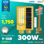 โคมไฟถนนโซล่าเซลล์ Vmax 300w. Body สีทอง (แสง : ขาว)