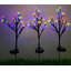 ไฟปักสนามโซล่าเซลล์ ทรงดอกไม้ 19 LED (แสง : หลากสี)