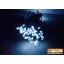 Waterproof solar panel powered 100 LED string light for outdoor decoration (White)