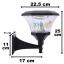 โคมไฟกิ่งโซล่าเซลล์ 8 Super SMD LED ทรง หกเหลี่ยม (เเสง : ขาว)(1 แถม 1)