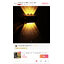 โคมไฟผนังโซล่าเซลล์ 6 LED รุ่นส่องบนล่าง (แสง : เหลืองเข้ม)