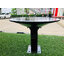 ฐานตั้งกำแพงโคมไฟ สำหรับ UFO ปลายเสา 3 นิ้ว , สูง 30 cm. (เหล็กดำเงา)