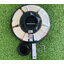 ชุดเสาพร้อมโคม SET A (โคมไฟโซล่าเซลล์ UFO SLT39-300W + เสาเหล็กดำสูง 2.82 เมตร)(แสงขาว)