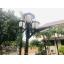 โคมไฟกิ่งโซล่าเซลล์ 48 SMD LED + Motion สีดำ (แสง เหลืองวอมไวท์)