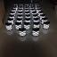 โคมไฟโซล่าเซลล์ ติดผนัง 6 LED ทรง ตาข่าย (เเสง : ขาว)