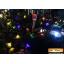 Waterproof solar panel powered string light in flower shapes for outdoor decoration (Mixed 4 colors)