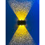 โคมไฟผนังโซล่าเซลล์ 4 LED รุ่นส่องบนล่าง (แสง : เหลืองเข้ม)