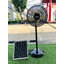 พัดลมโซล่าเซลล์ XMLSOLAR ขนาด 16 นิ้ว พร้อมแผงโซล่าเซลล์ 25W. (แบตเตอรี่ในตัว) (สีดำ)