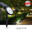 สปอร์ตไลท์ปักสนามโซล่าเซลล์ 9 LED (super bright) (เปิดได้ 3 แสง)