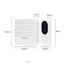 กริ่งโซล่าเซลล์ อเนกประสงค์ สีขาว (Solar Doorbell)