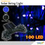 ไฟกระพริบโซล่าเซลล์ 100 LED (เเสง : ฟ้า)