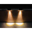 ไฟผนังโซล่าเซลล์ติดสันกำเเพง 1 LED (เเสง : เหลืองวอมไวท์) (1 เเถม 1)