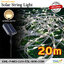 ไฟกระพริบโซล่าเซลล์ รุ่นใหม่สายขาว ยาว 20 เมตร (เเสง : เหลืองวอมไวท์)