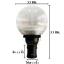 XML-Solar โคมไฟหัวเสาโซล่าเซลล์ ทรงกลม + Motion sensor (เเสง : ขาว)