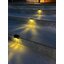 ไฟโซล่าเซลล์ติดขอบกำเเพง 1 LED (สีดำ) (แสง : เหลืองวอมไวท์) (ซื้อ 1 เเถม 7)