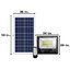 สปอร์ตไลท์โซล่าเซลล์ 100 W. รุ่นใหม่ JD8800L (แสง : เหลืองวอมไวท์)