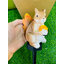 ไฟปักสนามโซล่าเซลล์ กระรอก 1 LED (แสง : เหลืองวอมไวท์) 1 แถม 1