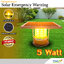 ไฟไซเรนพลังงานแสงอาทิตย์ (แสง: สีเหลือง) 5 watt