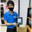 โคมไฟหัวเสาโซล่าเซลล์ ทรง ลูกบาศก์ Size S (110lm)(เเสง : ขาว+เหลืองวอมไวท์)