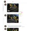 โคมไฟฝังพื้นโซล่าเซลล์ 8 LED ทรงกลม (เเสง : เหลืองวอมไวท์) 1 แถม 1