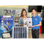 สปอร์ตไลท์โซล่าเซลล์อเนกประสงค์ รุ่น 100w. (Body สีขาวแผงบนตัวโคม) (แสง : ขาว + ไฟฉุกเฉินน้ำเงิน แดง)
