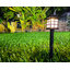 ไฟปักสนามโซล่าเซลล์ ทรงญี่ปุ่น 1 led (แสง : เหลืองวอมไวท์) (1 เเถม 1)